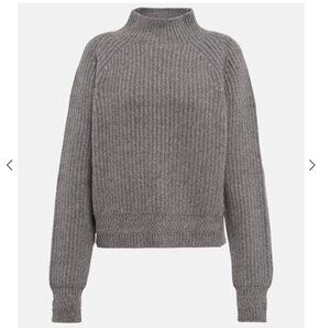KHAITE Booker Ribbed-Knit Cashmere Sweater